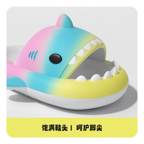 爆款彩虹漸變兒童鯊魚涼拖鞋可愛卡通男女童室內防滑寶寶涼拖 爆款彩虹漸變兒童鯊魚涼拖鞋可愛卡通男女童室內防滑寶寶涼拖