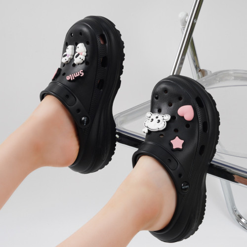 夏季新款女生洞洞鞋泡芙雲朵厚底舒適防滑耐磨休閒戶外沙灘涼拖鞋 夏季新款女生洞洞鞋泡芙雲朵厚底舒適防滑耐磨休閒戶外沙灘涼拖鞋