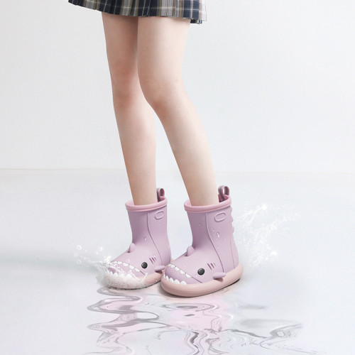 鯊魚雨鞋女款成人夏季時尚外穿膠鞋防滑新款可愛水靴子短筒雨靴子 鯊魚雨鞋女款成人夏季時尚外穿膠鞋防滑新款可愛水靴子短筒雨靴子