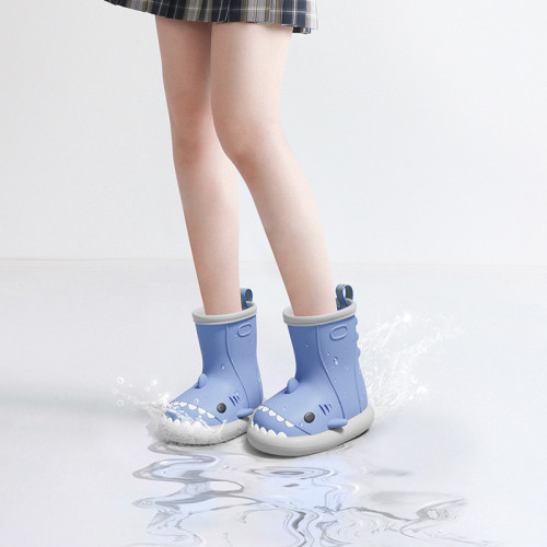 鯊魚雨鞋女款成人夏季時尚外穿膠鞋防滑新款可愛水靴子短筒雨靴子 鯊魚雨鞋女款成人夏季時尚外穿膠鞋防滑新款可愛水靴子短筒雨靴子