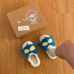 小新正版卡通棉拖鞋女冬天家用毛絨毛拖鞋冬季外穿防滑家居拖鞋