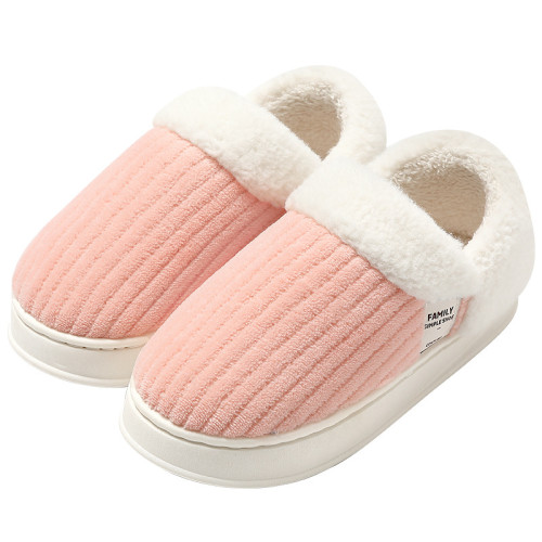 棉拖鞋女士冬季2023新款室內家居包跟保暖毛毛絨簡約月子棉鞋冬