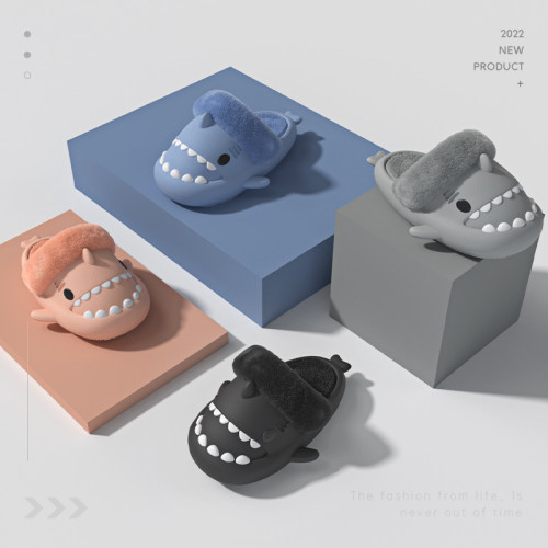 兒童棉拖鞋鯊魚冬季男女童軟底室內保暖防水加絨小孩可拆卸棉鞋 兒童棉拖鞋鯊魚冬季男女童軟底室內保暖防水加絨小孩可拆卸棉鞋