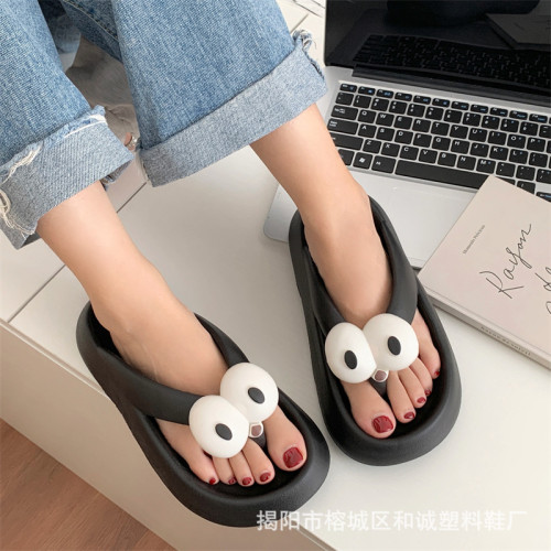 2023拖鞋厚底人字拖EVA女涼拖趣味眼睛外穿增高夾趾拖鞋 2023拖鞋厚底人字拖EVA女涼拖趣味眼睛外穿增高夾趾拖鞋