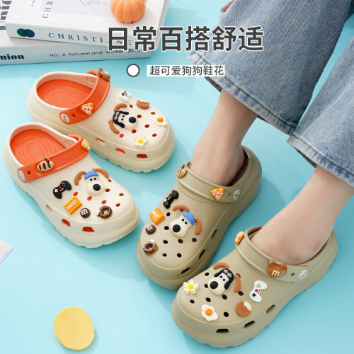 歐陽娜娜花園鞋掌門狗雲朵厚底女鞋坡跟涼鞋輕便包頭洞洞沙灘涼鞋 歐陽娜娜花園鞋掌門狗雲朵厚底女鞋坡跟涼鞋輕便包頭洞洞沙灘涼鞋