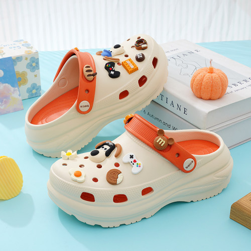 歐陽娜娜花園鞋掌門狗雲朵厚底女鞋坡跟涼鞋輕便包頭洞洞沙灘涼鞋 歐陽娜娜花園鞋掌門狗雲朵厚底女鞋坡跟涼鞋輕便包頭洞洞沙灘涼鞋