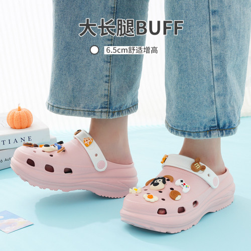 歐陽娜娜花園鞋掌門狗雲朵厚底女鞋坡跟涼鞋輕便包頭洞洞沙灘涼鞋 歐陽娜娜花園鞋掌門狗雲朵厚底女鞋坡跟涼鞋輕便包頭洞洞沙灘涼鞋