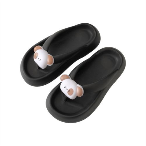 女EVA厚底拖鞋增高一字外穿休閒卡通拖家居防滑拖夏