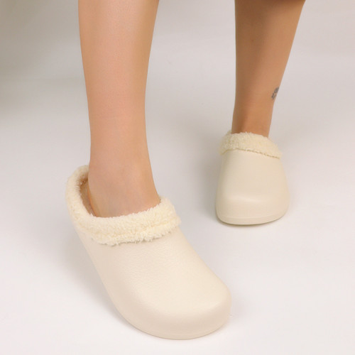 2025新款冬季女棉拖鞋情侶居家保暖加絨防滑毛拖鞋防水月子拖鞋