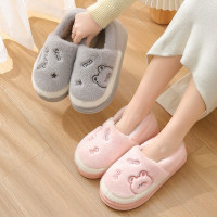 棉拖鞋女冬季室內居家保暖軟底拖鞋厚底防滑家用卡通棉鞋男士