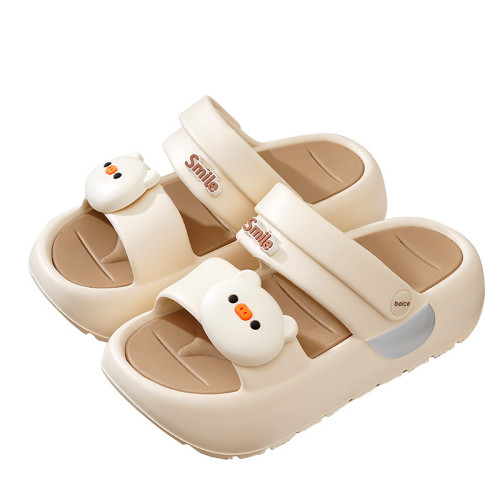 可愛雙條帶涼鞋女厚底踩屎感軟底時尚百搭外穿兩用沙灘涼拖鞋EVA 可愛雙條帶涼鞋女厚底踩屎感軟底時尚百搭外穿兩用沙灘涼拖鞋EVA