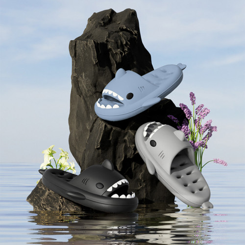 【爆款】升級版浴室鯊魚拖鞋男女同款4.0厚底EVA洗澡鏤空漏水 【爆款】升級版浴室鯊魚拖鞋男女同款4.0厚底EVA洗澡鏤空漏水