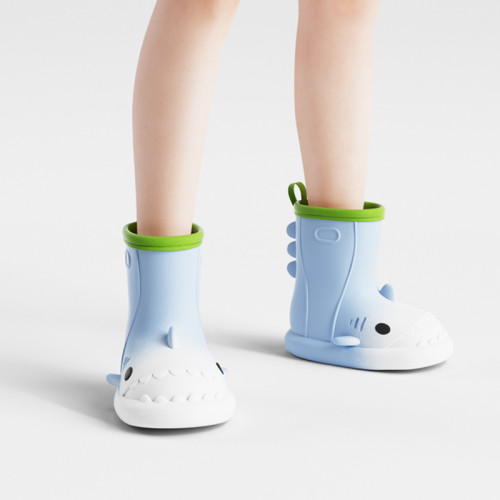 鯊魚雨鞋女款2023新款室外厚底防水膠鞋戶外防滑乳膠軟底卡通雨靴 鯊魚雨鞋女款2023新款室外厚底防水膠鞋戶外防滑乳膠軟底卡通雨靴