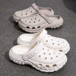 涼拖鞋 eva洞洞鞋家居室內防滑踩屎感防臭居家外穿女加厚厚底拖鞋