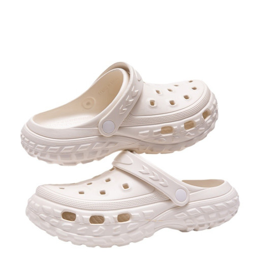 涼拖鞋 eva洞洞鞋家居室內防滑踩屎感防臭居家外穿女加厚厚底拖鞋 涼拖鞋 eva洞洞鞋家居室內防滑踩屎感防臭居家外穿女加厚厚底拖鞋