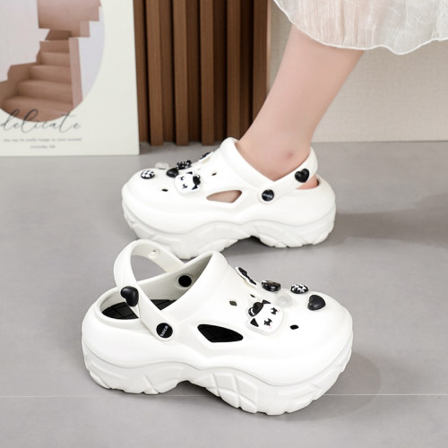 新時尚松糕底洞洞鞋女款厚底增高防滑網紅可愛沙灘涼拖鞋外穿夏季 新時尚松糕底洞洞鞋女款厚底增高防滑網紅可愛沙灘涼拖鞋外穿夏季