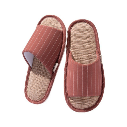 亞麻拖鞋女秋冬2024新款家居室內四季家用軟底防滑日式靜音拖鞋男