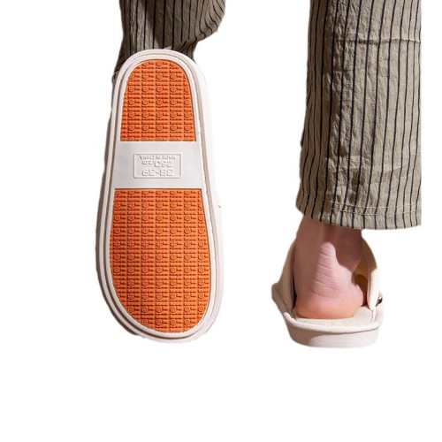 亞麻拖鞋女秋冬季室內家居情侶一對靜音防滑軟底春夏家用布拖鞋男