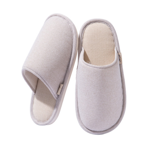 日式靜音春秋棉拖鞋女居家用室內防滑情侶一對地板家居亞麻拖鞋男 日式靜音春秋棉拖鞋女居家用室內防滑情侶一對地板家居亞麻拖鞋男