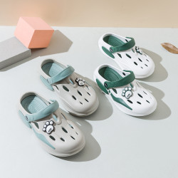 男士洞洞鞋夏季包頭沙灘鞋外穿新款涼拖鞋厚底運動涼鞋兩用半拖鞋