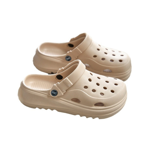 洞洞鞋2024夏季女透氣拖鞋防滑踩屎感厚底eva涼鞋外穿沙灘涼拖鞋