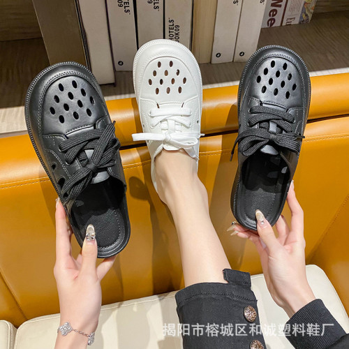 拖鞋女夏季新款女士夏季半拖鞋時尚休閒平底外穿日常一腳蹬涼拖鞋 拖鞋女夏季新款女士夏季半拖鞋時尚休閒平底外穿日常一腳蹬涼拖鞋