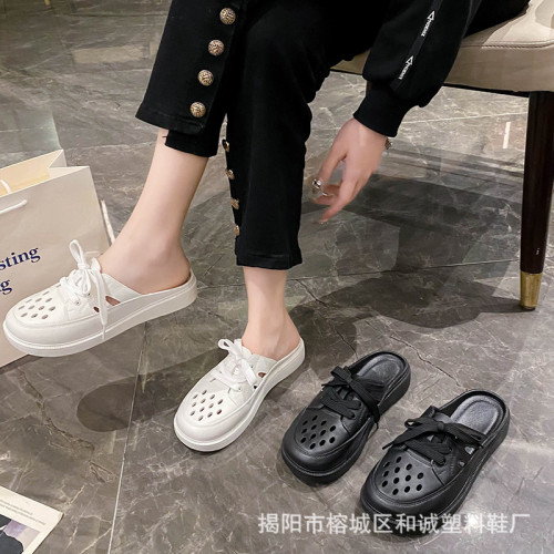 拖鞋女夏季新款女士夏季半拖鞋時尚休閒平底外穿日常一腳蹬涼拖鞋 拖鞋女夏季新款女士夏季半拖鞋時尚休閒平底外穿日常一腳蹬涼拖鞋