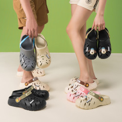 洞洞鞋女外穿2025新款半包頭超軟拖鞋踩屎感軟底防滑防臭拖鞋