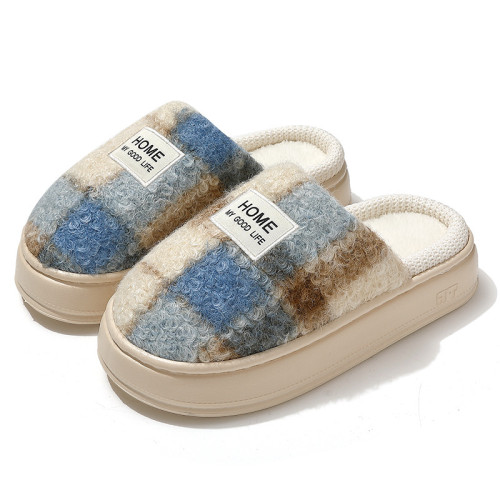 棉拖鞋女款冬季2024新款室內家居情侶防滑厚底保暖毛絨棉拖男款冬