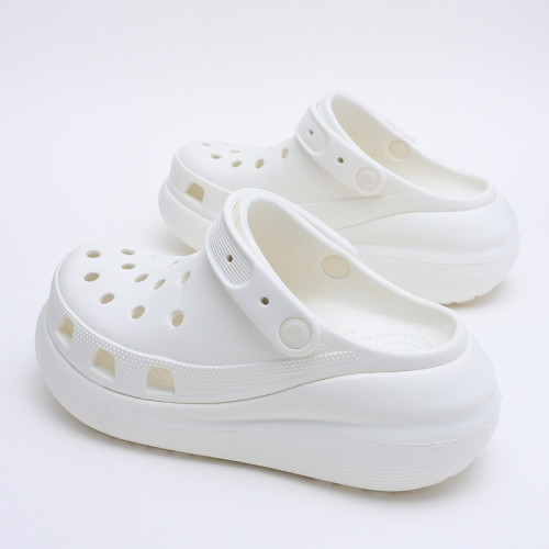 白敬亭同款泡芙洞洞鞋CROSS夏季厚底外穿情侶沙灘男踩屎感涼拖鞋 白敬亭同款泡芙洞洞鞋CROSS夏季厚底外穿情侶沙灘男踩屎感涼拖鞋