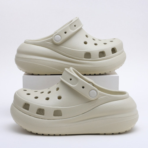 白敬亭同款泡芙洞洞鞋CROSS夏季厚底外穿情侶沙灘男踩屎感涼拖鞋 白敬亭同款泡芙洞洞鞋CROSS夏季厚底外穿情侶沙灘男踩屎感涼拖鞋