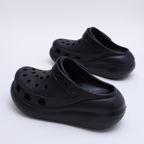 白敬亭同款泡芙洞洞鞋CROSS夏季厚底外穿情侶沙灘男踩屎感涼拖鞋 白敬亭同款泡芙洞洞鞋CROSS夏季厚底外穿情侶沙灘男踩屎感涼拖鞋