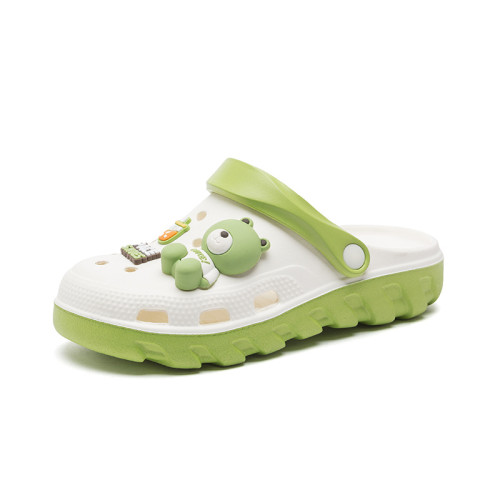 夏季外穿洞洞鞋女款防滑沙灘戶外厚底包頭踩屎感時尚百搭 夏季外穿洞洞鞋女款防滑沙灘戶外厚底包頭踩屎感時尚百搭