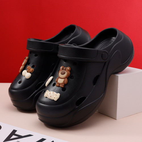 雲朵洞洞鞋女春夏新品時尚簡約女款厚底增高外穿涼拖鞋兩穿 雲朵洞洞鞋女春夏新品時尚簡約女款厚底增高外穿涼拖鞋兩穿