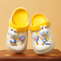 夏季兒童拖鞋涼拖鞋男童女童浴室防滑寶寶洞洞鞋小孩卡通可愛