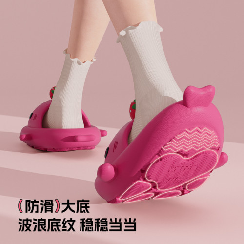 小草莓二代厚底鯊魚拖鞋女夏季ins網紅爆款外穿女生涼拖