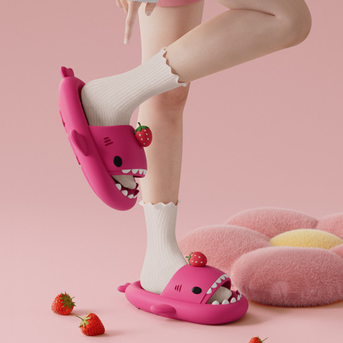 小草莓二代厚底鯊魚拖鞋女夏季ins網紅爆款外穿女生涼拖