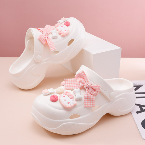 洞洞鞋女款夏季增高沙灘高跟包頭拖鞋外穿2025新款防滑厚 底涼鞋 洞洞鞋女款夏季增高沙灘高跟包頭拖鞋外穿2025新款防滑厚 底涼鞋