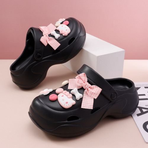 洞洞鞋女款夏季增高沙灘高跟包頭拖鞋外穿2025新款防滑厚 底涼鞋 洞洞鞋女款夏季增高沙灘高跟包頭拖鞋外穿2025新款防滑厚 底涼鞋