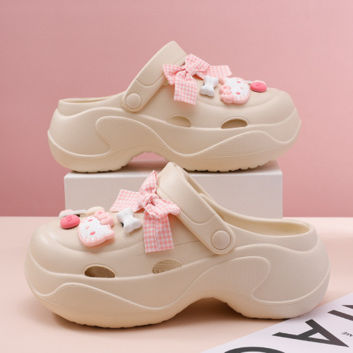 洞洞鞋女款夏季增高沙灘高跟包頭拖鞋外穿2025新款防滑厚 底涼鞋 洞洞鞋女款夏季增高沙灘高跟包頭拖鞋外穿2025新款防滑厚 底涼鞋