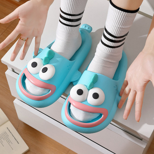 卡通夏季男女涼拖鞋情侶踩屎感耐磨防滑軟底室內洗澡戶外涼鞋