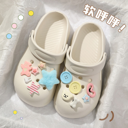 洞洞鞋配飾DIY釦件可愛卡通拖鞋鞋花可拆卸鞋釦創意立體裝飾卡扣