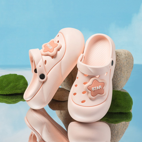 女鞋防臭增高厚底洞洞鞋女夏時尚戶外穿防滑沙灘鞋可拆卸DIY配飾 女鞋防臭增高厚底洞洞鞋女夏時尚戶外穿防滑沙灘鞋可拆卸DIY配飾