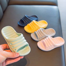 毛毛蟲兒童拖鞋夏季男童女童室內浴室洗澡軟底防滑家居寶寶涼拖鞋