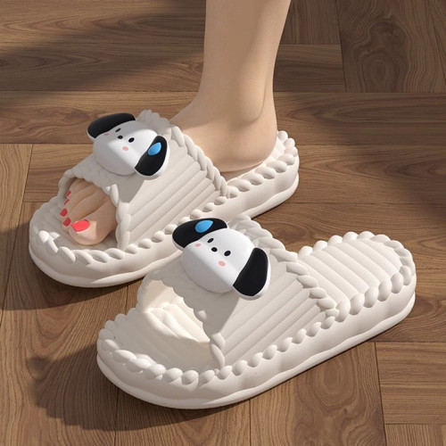 蝴蝶結厚底涼拖鞋女夏季eva踩屎感2024新款家居室內靜音外穿軟底