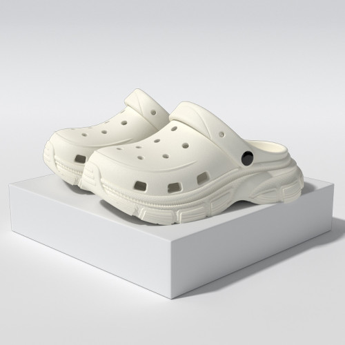 老爹洞洞鞋女夏季增高厚底涼鞋男軟底沙灘鞋包頭情侶運動涼拖鞋女