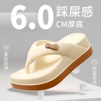 人字拖女夏季新款外穿厚底踩屎感沙灘防滑網紅夾腳拼色涼拖鞋