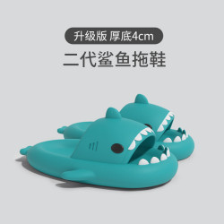 鯊魚拖鞋夏季涼拖女外穿情侶厚底家居室內透氣防滑eva涼拖鞋男士
