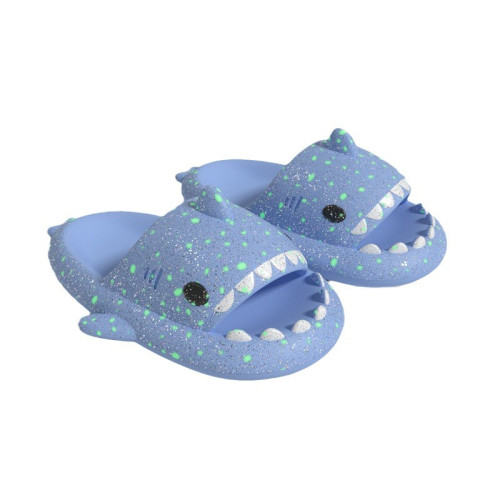 夜光鯊魚拖鞋女款夏季外穿情侶厚底防滑室內家居發光星空涼拖鞋男 夜光鯊魚拖鞋女款夏季外穿情侶厚底防滑室內家居發光星空涼拖鞋男