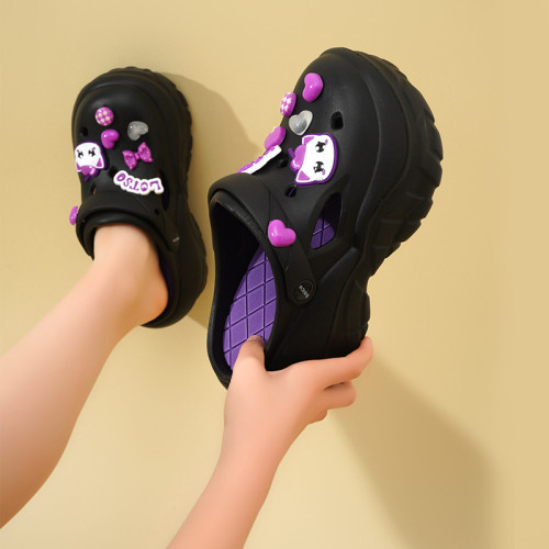 新時尚松糕底洞洞鞋女款厚底增高防滑網紅可愛沙灘涼拖鞋外穿夏季 新時尚松糕底洞洞鞋女款厚底增高防滑網紅可愛沙灘涼拖鞋外穿夏季